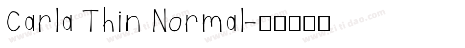 Carla Thin Normal字体转换